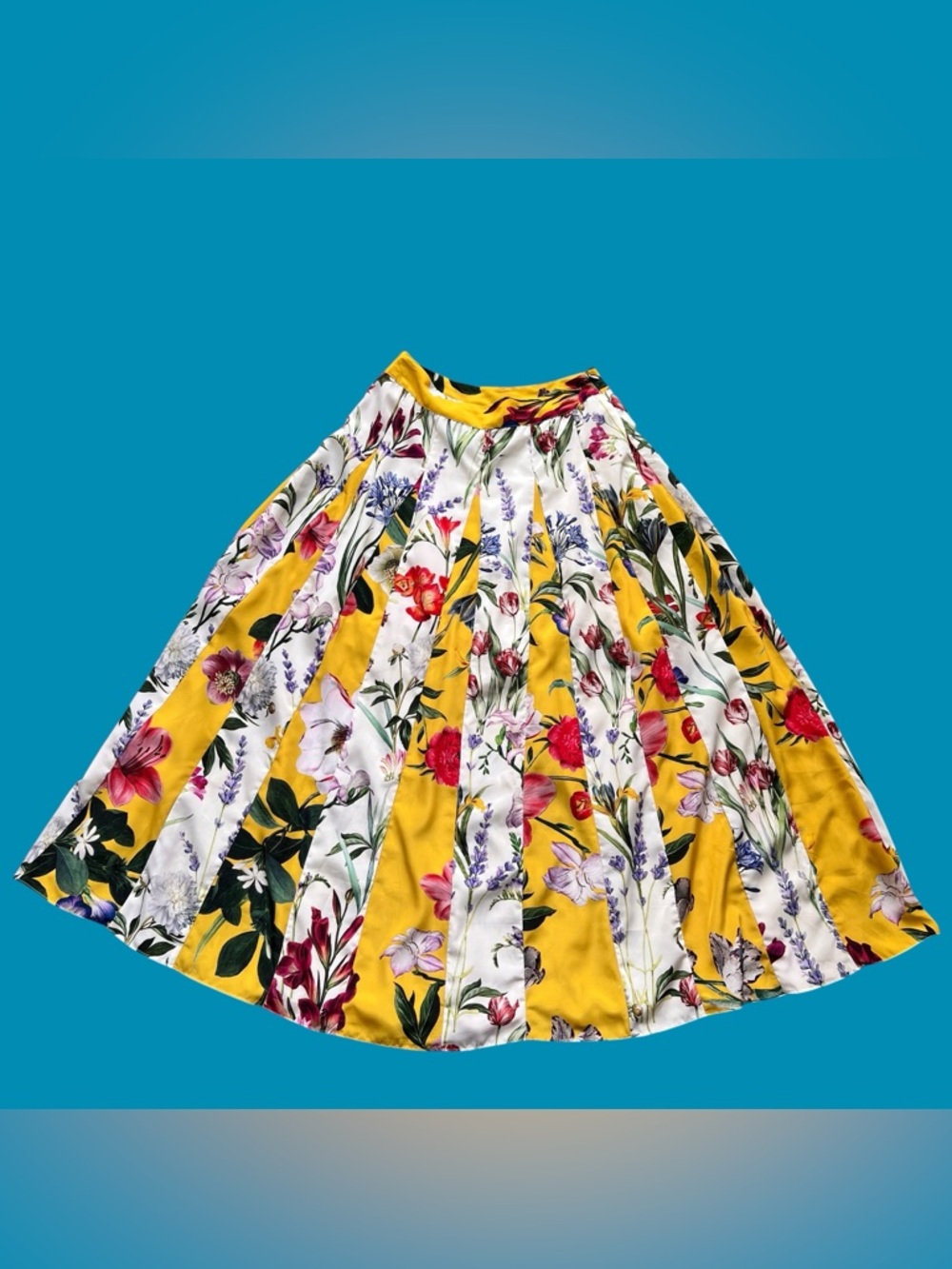 Rococo Sand Floral Maxi Fairy Cottagecore Multi-color Skirt